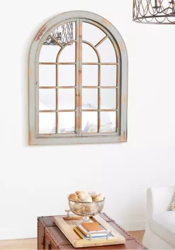Coupon 🥰 Farmhouse Wood Wall Mirror by Monroe Lane 🤩