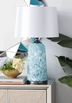 Deals 😀 Bohemian Glass Table Lamp by Monroe Lane 💯 -Monroe Lane Sales Belk 19053