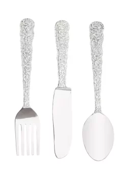 Best Pirce 🛒 Eclectic Aluminum Wall Decor - Set of 3 by Monroe Lane ⌛ -Monroe Lane Sales Belk 19098