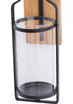 Wholesale 🥰 Farmhouse Wood Wall Sconce by Monroe Lane 🎉 -Monroe Lane Sales Belk 19106