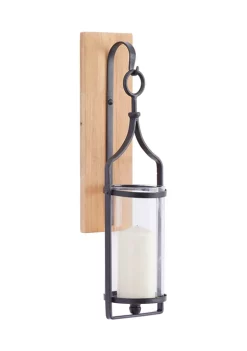 Wholesale 🥰 Farmhouse Wood Wall Sconce by Monroe Lane 🎉 -Monroe Lane Sales Belk 19107