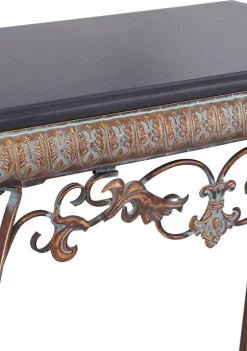 Promo 🎉 Traditional Metal Console Table with Mirror - Set of 2 by Monroe Lane 🔔 -Monroe Lane Sales Belk 19118