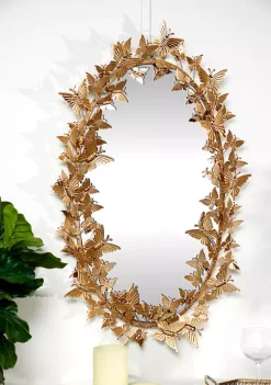 Wholesale 😉 Glam Metal Wall Mirror by Monroe Lane 👍