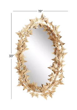 Wholesale 😉 Glam Metal Wall Mirror by Monroe Lane 👍 -Monroe Lane Sales Belk 19144
