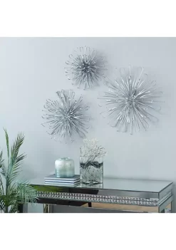 Best Sale 🔥 Contemporary Metal Wall Decor - Set of 3 by Monroe Lane 👏 -Monroe Lane Sales Belk 19155