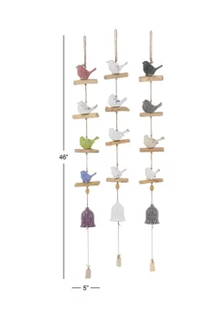 New 🛒 Coastal Ceramic Windchime - Set of 3 by Monroe Lane ❤️ -Monroe Lane Sales Belk 1916