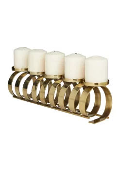 New 😉 Contemporary Stainless Steel Candle Holder by Monroe Lane 🥰 -Monroe Lane Sales Belk 19205