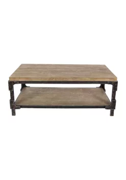 Budget 🌟 Industrial Wood Coffee Table by Monroe Lane 🥰
