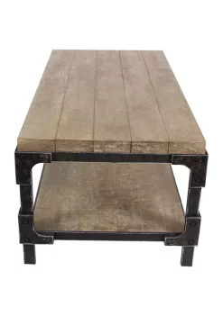 Budget 🌟 Industrial Wood Coffee Table by Monroe Lane 🥰 -Monroe Lane Sales Belk 19243
