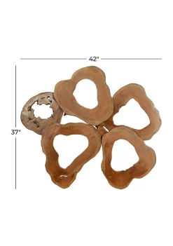 Cheapest 👍 Rustic Teak Wood Wall Decor by Monroe Lane 👏 -Monroe Lane Sales Belk 19249