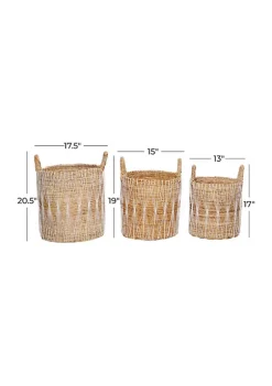 Best deal 😀 Banana Leaf Storage Basket - Set of 3 by Monroe Lane 😍 -Monroe Lane Sales Belk 19255