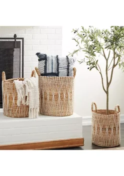 Best deal 😀 Banana Leaf Storage Basket - Set of 3 by Monroe Lane 😍 -Monroe Lane Sales Belk 19256