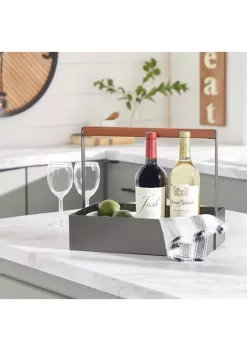 Hot Sale 🔔 Brown Metal Farmhouse Storage Basket by Monroe Lane ❤️ -Monroe Lane Sales Belk 19291