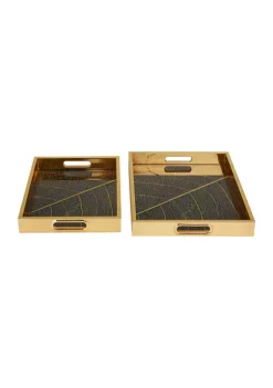 Outlet π Glam Plastic Tray - Set of 2 by Monroe Lane π₯°
