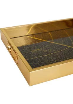 Outlet 🎉 Glam Plastic Tray - Set of 2 by Monroe Lane 🥰 -Monroe Lane Sales Belk 19308