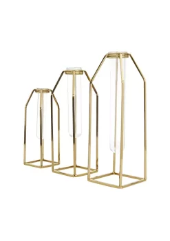 Best deal 🔥 Glam Stainless Steel Vase - Set of 3 by Monroe Lane 😍 -Monroe Lane Sales Belk 19334