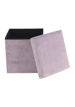 Brand new 🎉 Modern Polyester Storage Stool by Monroe Lane ✔️ -Monroe Lane Sales Belk 19366