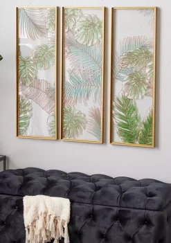 Promo 🧨 Coastal Glass Wall Decor - Set of 3 by Monroe Lane 👏