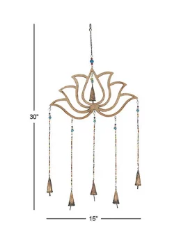 Hot Sale 💯 Eclectic Mango Wood Windchime by Monroe Lane 😀 -Monroe Lane Sales Belk 19409