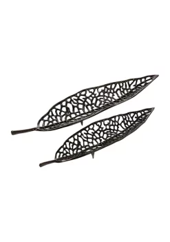 Best deal 🥰 Contemporary Metal Tray - Set of 2 by Monroe Lane 💯 -Monroe Lane Sales Belk 1941