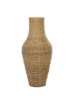 Wholesale 😀 Coastal Faux Seagrass Vase by Monroe Lane 🎁