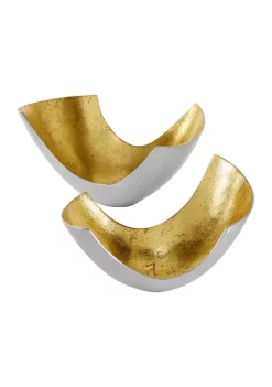 Best reviews of 😉 Contemporary Aluminum Decorative Bowl - Set of 2 by Monroe Lane 🔥 -Monroe Lane Sales Belk 19440