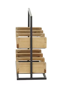 Brand new 😍 Farmhouse Wood Wine Rack by Monroe Lane 🔥 -Monroe Lane Sales Belk 19443