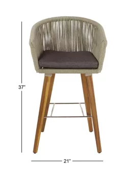 Best deal 🌟 Modern Wood Bar Stool by Monroe Lane 👏 -Monroe Lane Sales Belk 19493