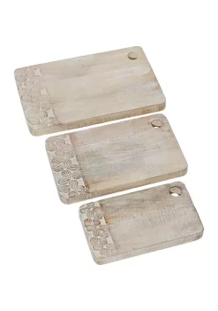 Hot Sale 🛒 Country Cottage Wood Cutting Board - Set of 3 by Monroe Lane 🎁 -Monroe Lane Sales Belk 19532