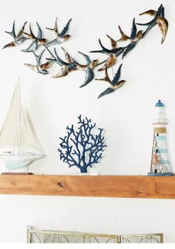 Promo 🎁 Coastal Metal Wall Decor by Monroe Lane 🌟 -Monroe Lane Sales Belk 19557