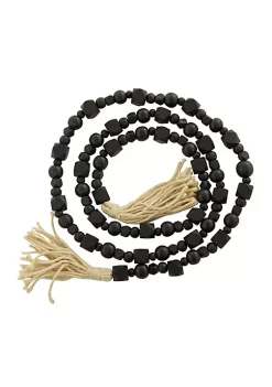 Buy 🤩 Bohemian Wood Garland with Tassel by Monroe Lane 🧨 -Monroe Lane Sales Belk 19581
