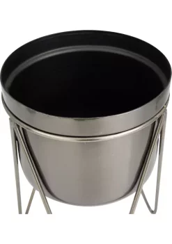 New 🔔 Modern Metal Planter - Set of 2 by Monroe Lane 🤩 -Monroe Lane Sales Belk 19589