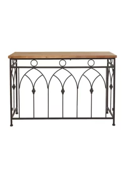 Hot Sale 💯 Farmhouse Metal Console Table by Monroe Lane ✨