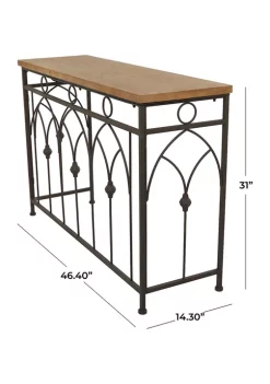 Hot Sale 💯 Farmhouse Metal Console Table by Monroe Lane ✨ -Monroe Lane Sales Belk 19660