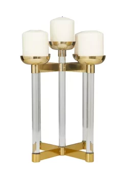 Coupon 🌟 Contemporary Stainless Steel Candle Holder by Monroe Lane ⭐ -Monroe Lane Sales Belk 19719