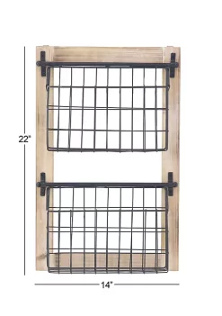 Hot Sale 👍 Farmhouse Metal Magazine Rack Holder by Monroe Lane 🥰 -Monroe Lane Sales Belk 19724