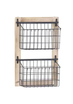 Hot Sale 👍 Farmhouse Metal Magazine Rack Holder by Monroe Lane 🥰 -Monroe Lane Sales Belk 19725