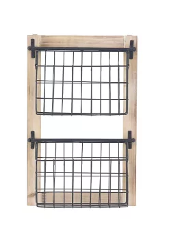 Hot Sale 👍 Farmhouse Metal Magazine Rack Holder by Monroe Lane 🥰 -Monroe Lane Sales Belk 19726