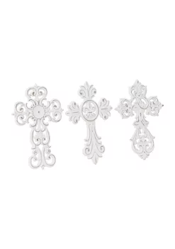 Budget 🌟 Traditional Wood Wall Decor - Set of 3 by Monroe Lane ⭐ -Monroe Lane Sales Belk 19731