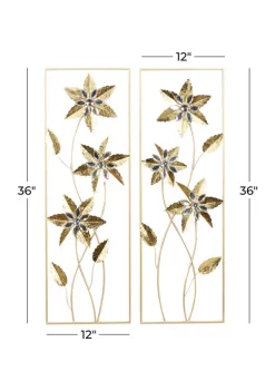 Best Sale ✔️ Contemporary Metal Wall Decor - Set of 2 by Monroe Lane 🤩 -Monroe Lane Sales Belk 19756