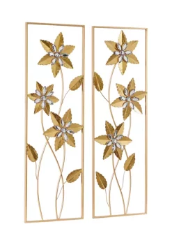 Best Sale ✔️ Contemporary Metal Wall Decor - Set of 2 by Monroe Lane 🤩 -Monroe Lane Sales Belk 19757