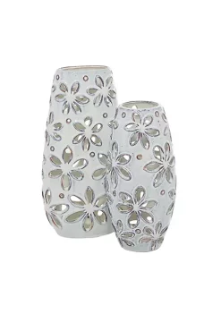 Hot Sale 🧨 Farmhouse Ceramic Vase - Set of 2 by Monroe Lane 🌟