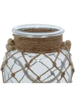 Best Pirce 🎁 Coastal Glass Lantern by Monroe Lane 🔔 -Monroe Lane Sales Belk 19796