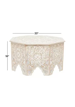 Wholesale 👍 Eclectic Wood Coffee Table by Monroe Lane ❤️ -Monroe Lane Sales Belk 19803