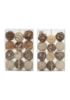 Flash Sale 🥰 Coastal Dried Plant Orbs & Vase Filler - Set of 2 by Monroe Lane 😍 -Monroe Lane Sales Belk 19810