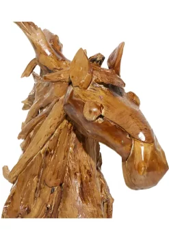 Brand new 😍 Bohemian Teak Wood Sculpture by Monroe Lane 🧨 -Monroe Lane Sales Belk 19839