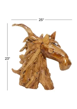 Brand new 😍 Bohemian Teak Wood Sculpture by Monroe Lane 🧨 -Monroe Lane Sales Belk 19841