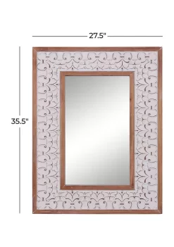 Coupon 🔥 Wood Farmhouse Wall Mirror by Monroe Lane 🌟 -Monroe Lane Sales Belk 19850