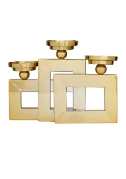 Deals ⭐ Modern Stainless Steel Candle Holder by Monroe Lane 🧨 -Monroe Lane Sales Belk 19882