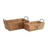 Best reviews of 🎉 Farmhouse Wood Tray - Set of 2 by Monroe Lane ✔️